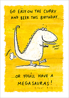 dinosaur birthday card