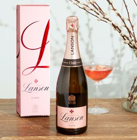 Lanson Rose Champagne and Gift Box WAS £44 NOW £39