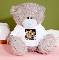 Square Photo & Text Tatty Teddy Bear