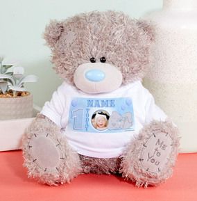 1st Birthday Tatty Teddy Bear for Boy