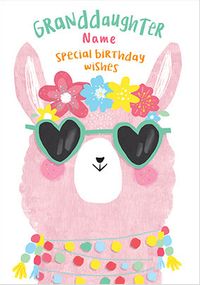Tap to view Granddaughter Special Birthday Wishes Personalised Card