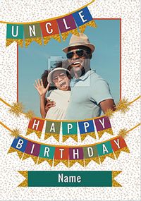Happy Birthday Uncle Photo Birthday Card