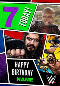 WWE - 7th Birthday Photo Card