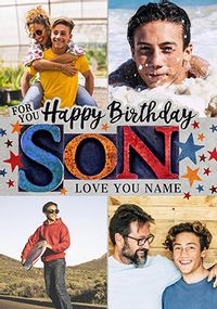Happy Birthday Son Photo Card