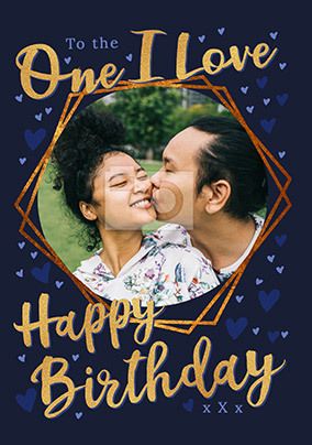 One I Love on Your Birthday Photo Card