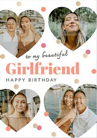 Tap to view Beautiful Girlfriend Multi Photo Birthday Card