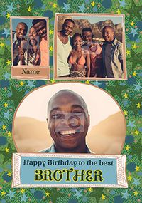 Best Brother Photo Birthday Card