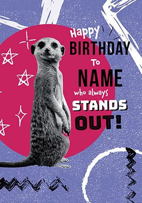 Animal Planet - Stand Out Personalised Birthday Card