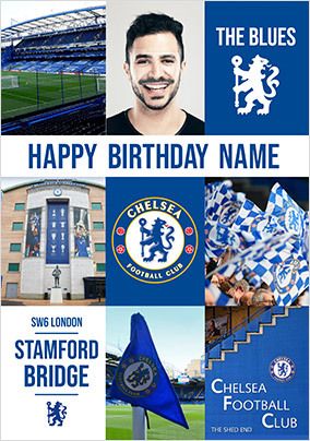Chelsea FC - Photo Birthday Card