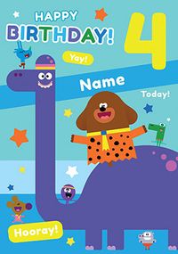 Tap to view Hey Duggee - 4 Today Personalised Birthday Card