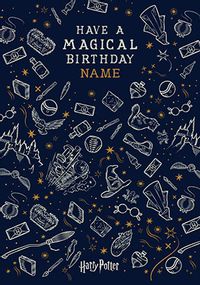 Have a Magical Birthday Harry Potter Personalised Card