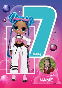 Tap to view LOL OMG - 7 Today Photo Birthday Card