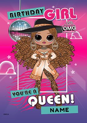 LOL OMG - Birthday Girl Personalised Card