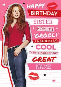 Mean Girls - Sister Grool Birthday Personalised Card