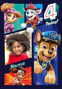 Tap to view Paw Patrol Movie - 4 Today Personalised Birthday Card