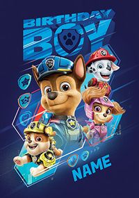 Tap to view Paw Patrol Movie - Birthday Boy Personalised Card