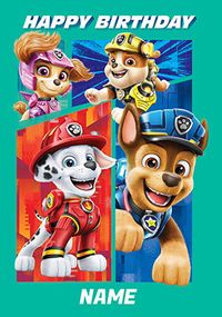 Tap to view Paw Patrol Movie - Happy Birthday Personalised Card