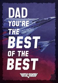Top Gun Dad Personalised Birthday Card