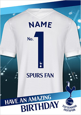 Personnalisé Happy Birthday Card Football Tottenham Hotspurs Fan Spurs Couleurs