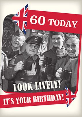 Dad's Army - 60 Today Personalised Birthday Card