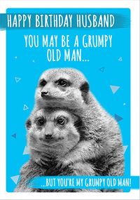 Tap to view Grumpy old Man Husband personalised Birthday Card