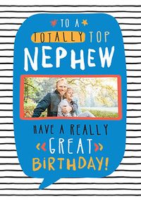 Tap to view Top Nephew Photo Birthday Card