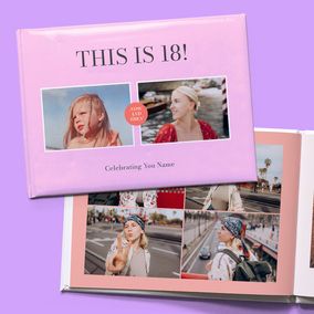 Tap to view 18th Birthday A4 Hard Cover Milestone Photo Book