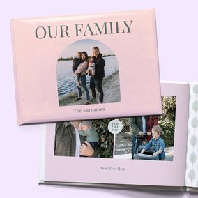 Tap to view Our Family A5 Hard Cover Photo Book