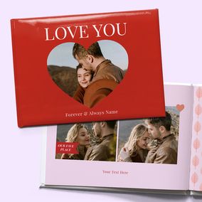 Tap to view Heart Photo Book A5 Hard Cover