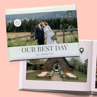 Tap to view Best Day Wedding A5 Hard Cover Photo Book