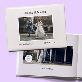 Tap to view Personalised Wedding A5 Hard Cover Photo Book