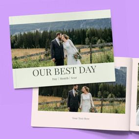 Tap to view Best Day Wedding A4 Soft Cover Photo Book