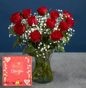 I Love You Red Rose Gift Set