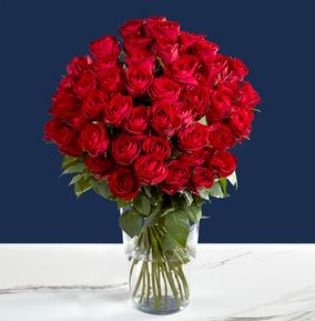 The 50 Red Rose Flower Bouquet
