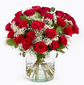 Two Dozen Red Rose Bouquet