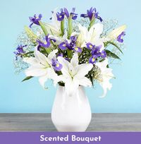 Oriental Lily and Iris Bouquet