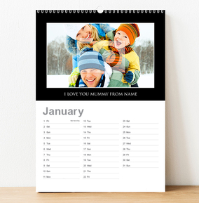 Create Your Own Calendars Funky Pigeon personalised desk calendar 2021 funky pigeon