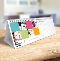 Colour Block Personalised Photo Calendar