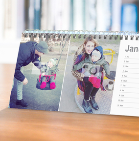 Create Your Own Calendars Funky Pigeon personalised desk calendar 2021 funky pigeon