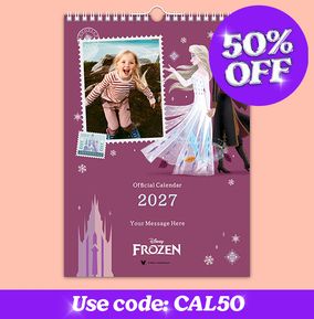 Tap to view Disney Frozen Personalised Photo Calendar