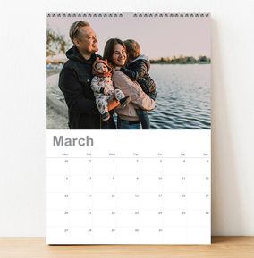 Single Photo Upload Calendar