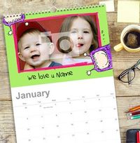 Personalised Photo Calendar for Kids