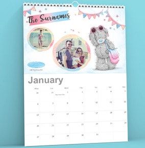 Me to You Tatty Teddy Personalised Photo Calendar