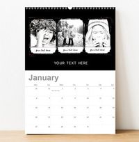 Retro Photo Collage Calendar