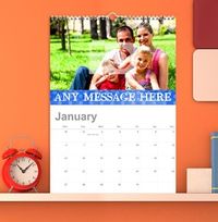 Tap to view Dotty Photo & Text Personalised Calendar