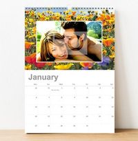 Seasonal Background Personalised Photo Calendar
