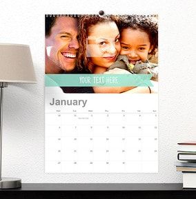 Photo & Text Personalised Calendar