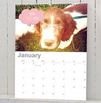 Photo & Speech Bubble Personalised Calendar