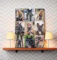 9 Photo Grid Canvas - Portrait