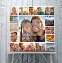 Tap to view Square 15 Photo Collage Canvas